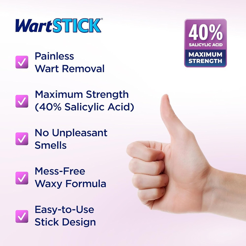 WartStick Original Solid-Stick Common & Plantar Wart Remover