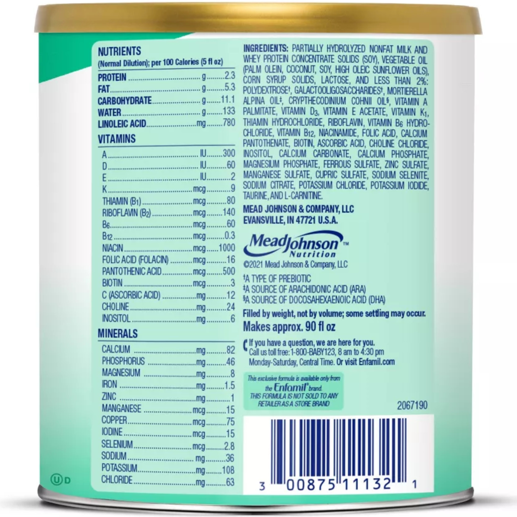 Enfamil Reguline Infant Formula, Powder, 12.4 oz.