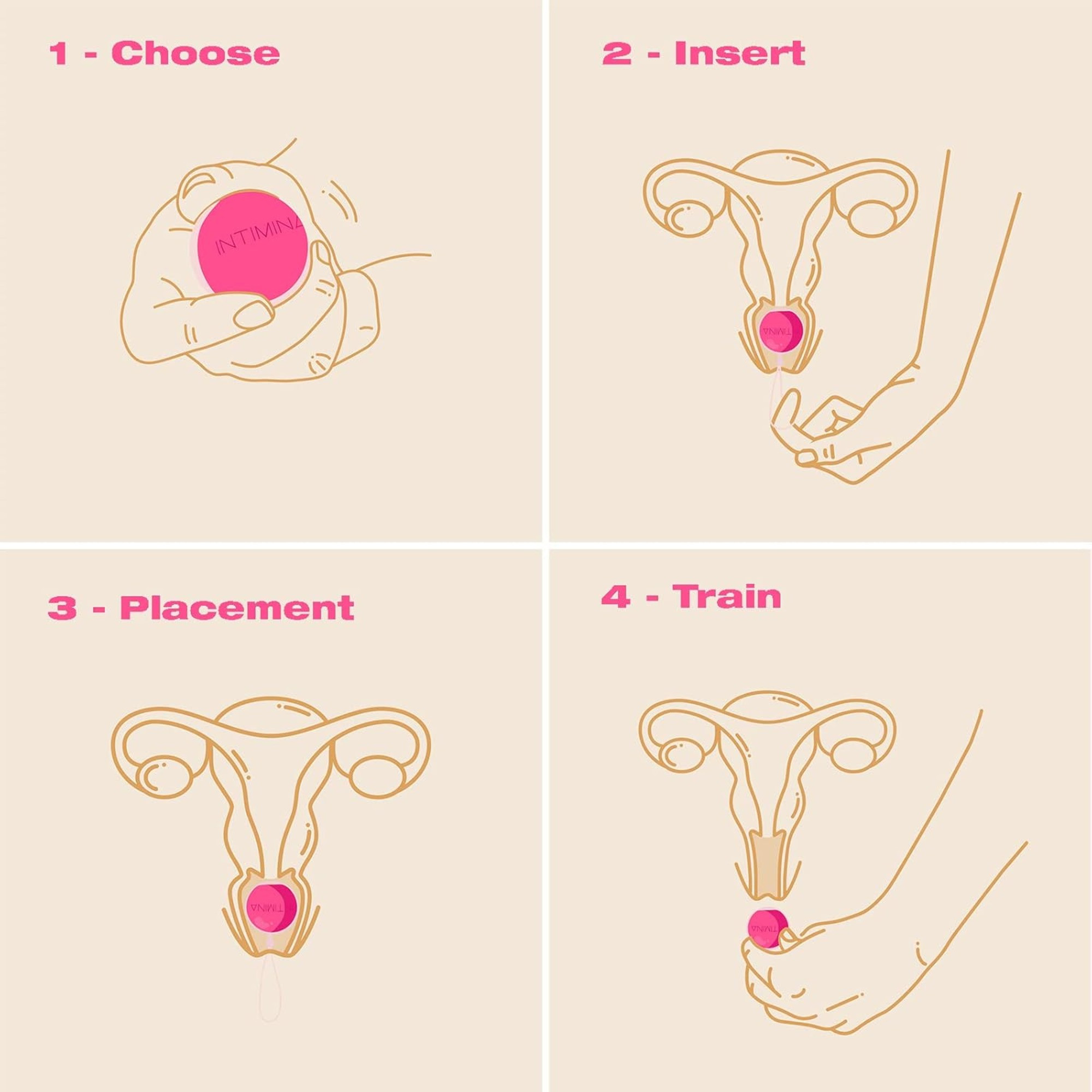 Intimina Laselle Kegel Weighted Exerciser Set, 5532, 1 Each