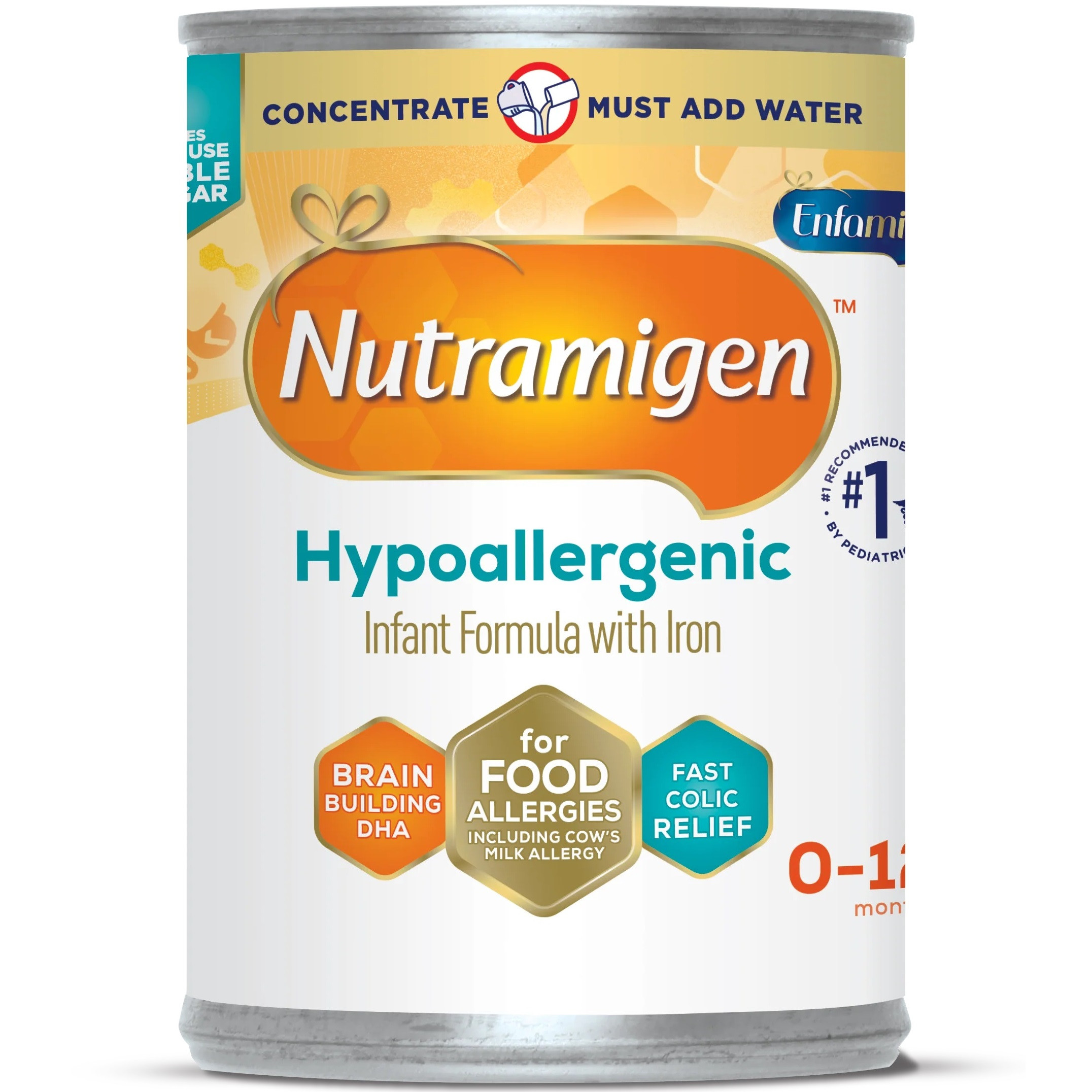 Enfamil Nutramigen Hypoallergenic Infant Formula with Iron, Concentrate, 13 oz.