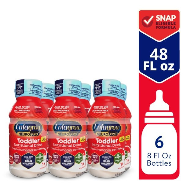 Enfagrow NeuroPro Toddler Nutritional Drink, Vanilla, 8 fl. oz., 177602, Case of 24 (4 Packs)