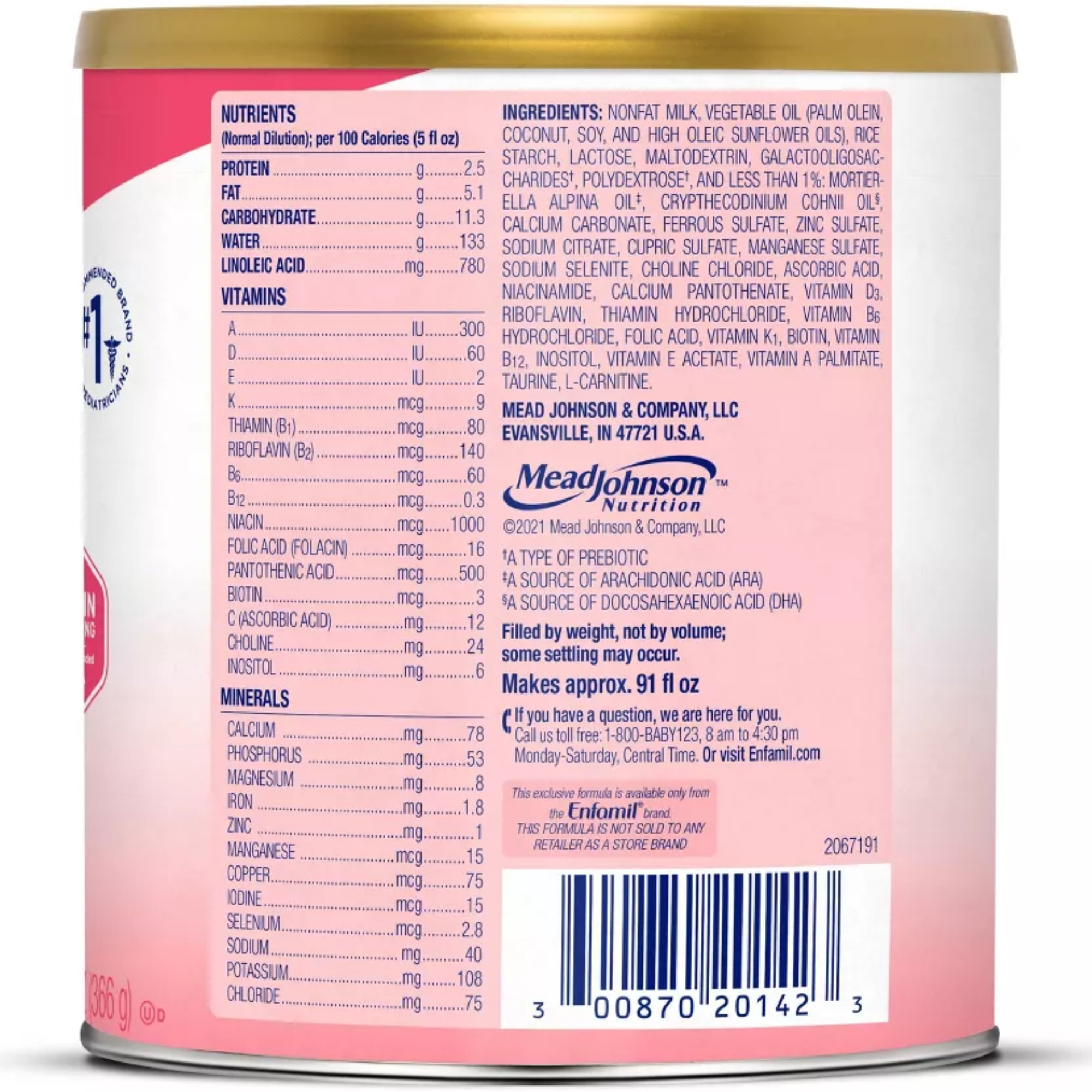 Enfamil A.R. Infant Formula with Added Rice