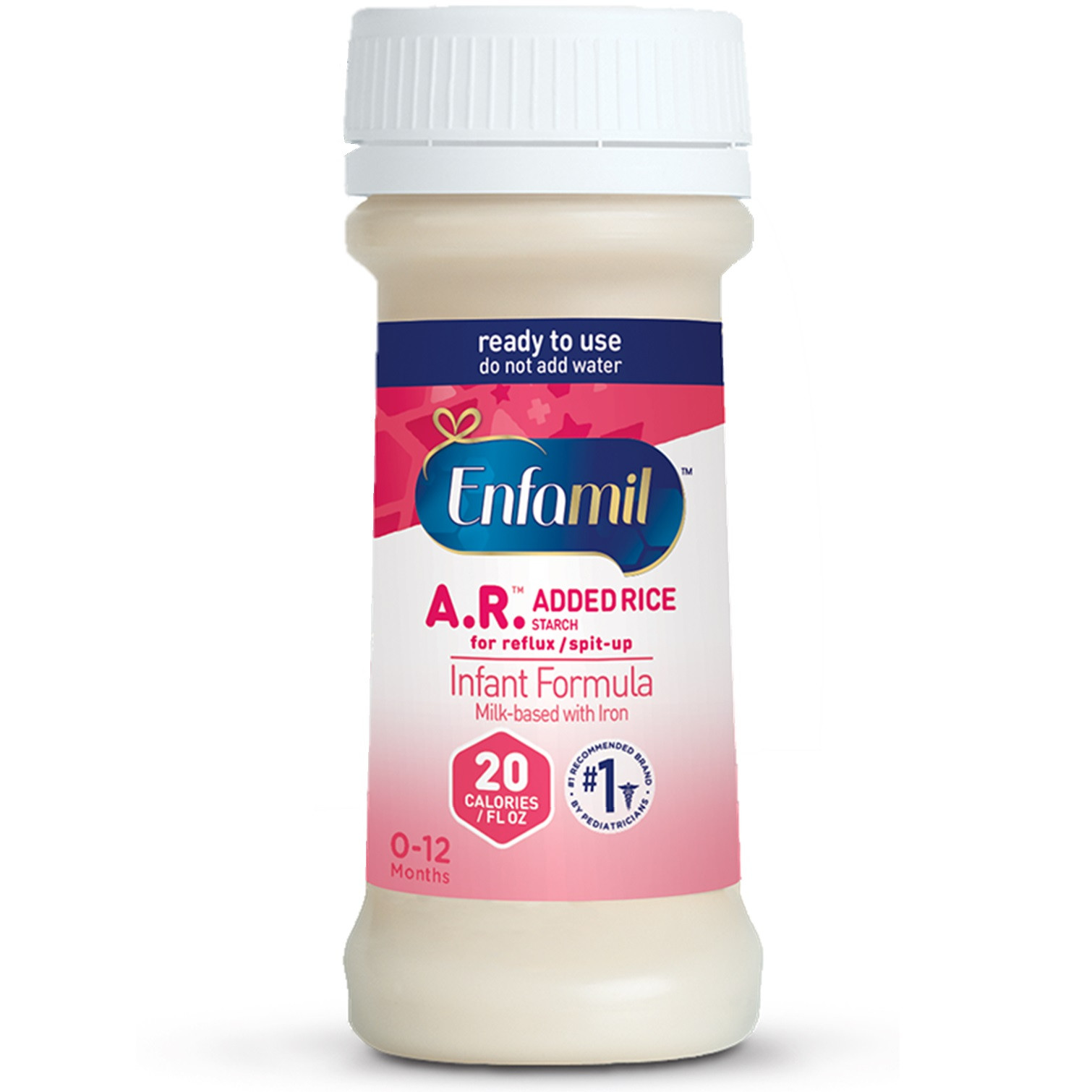 Enfamil A.R. Ready-to-use Formula with Lipil, Unflavored, 2 oz.