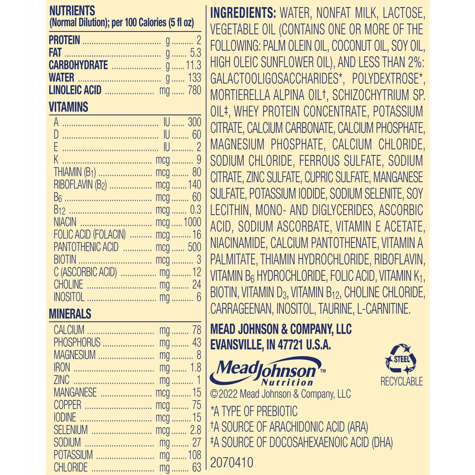 Enfamil Infant Formula, Liquid Concentrate
