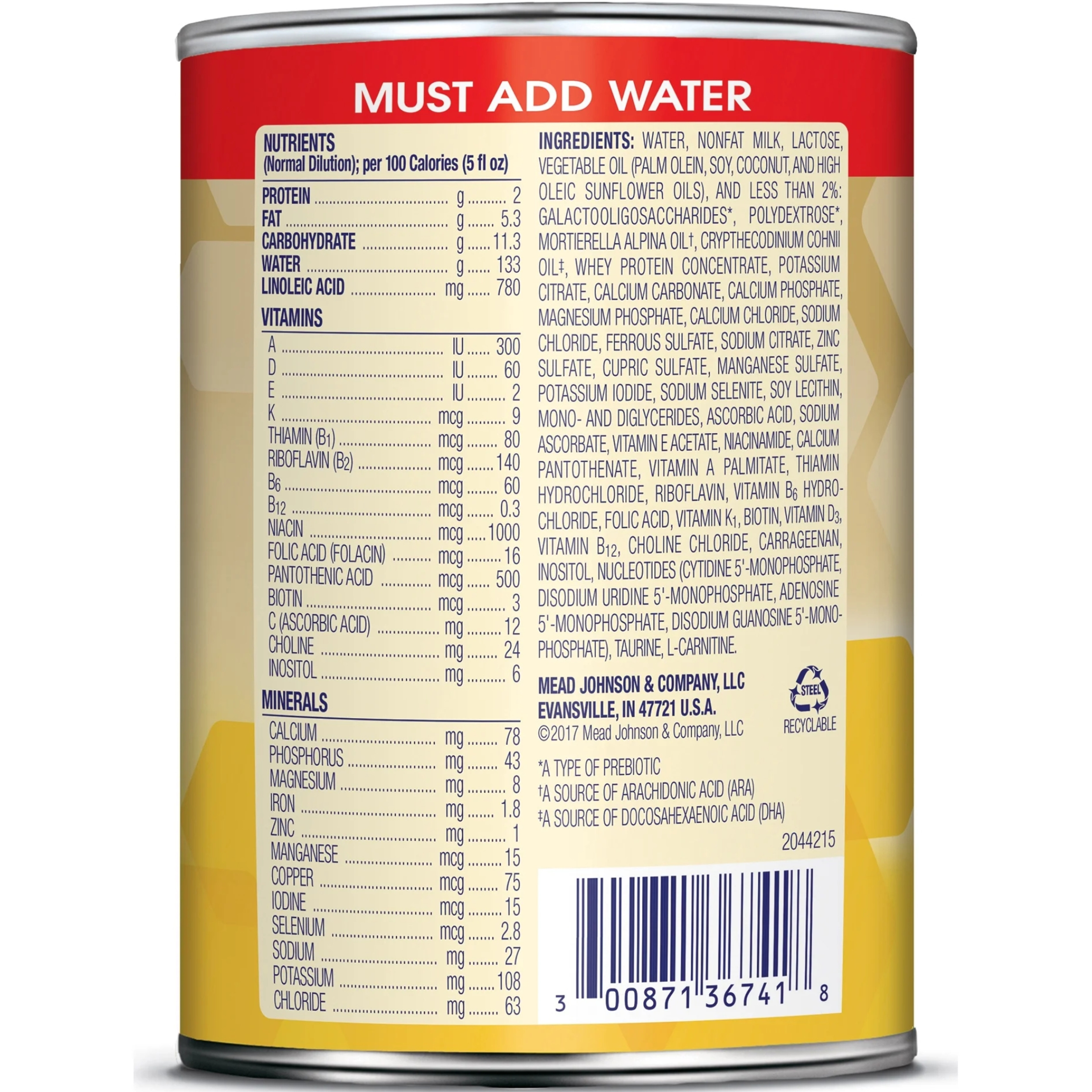 Enfamil Infant Formula, Liquid Concentrate