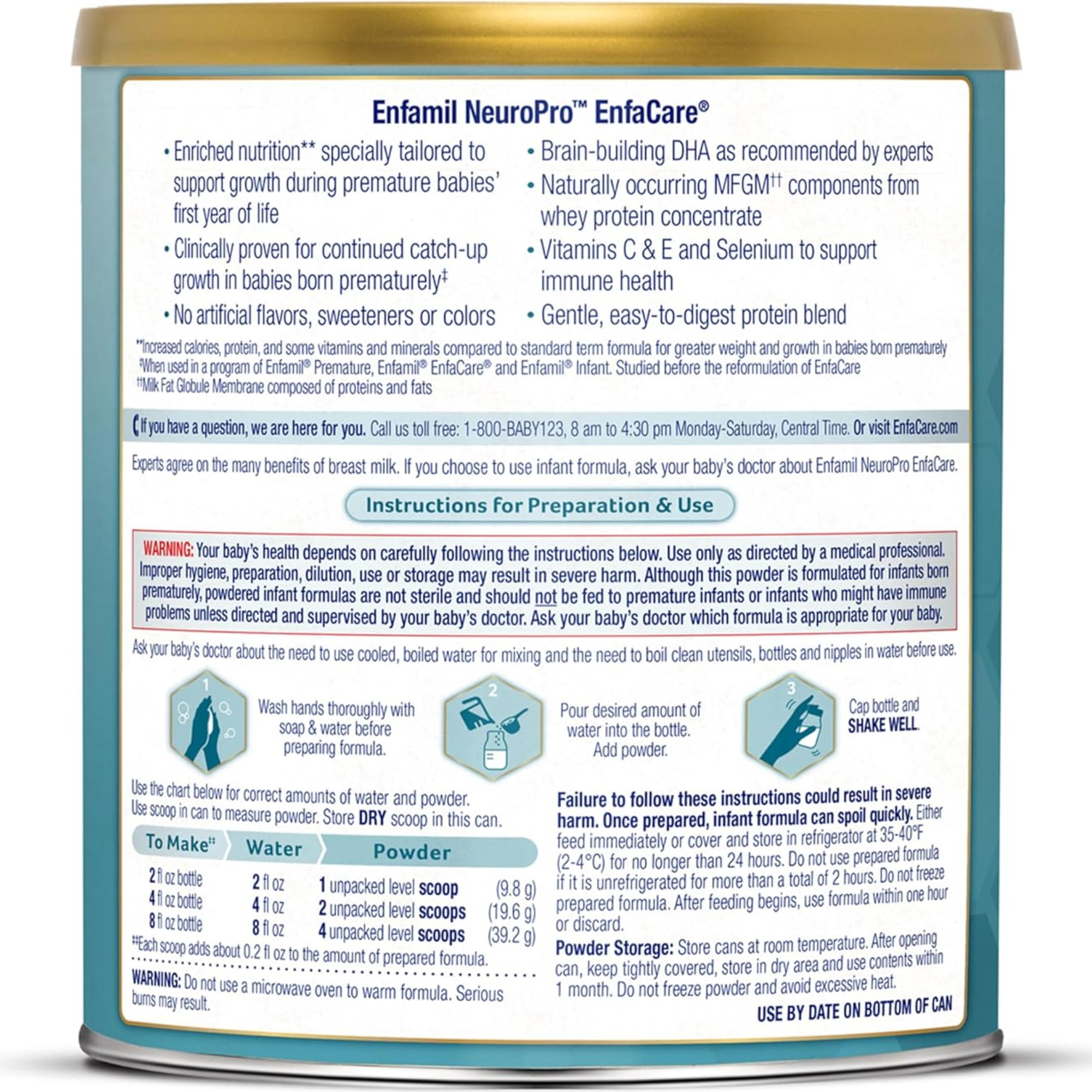 Enfamil NeuroPro Enfacare Premature Formula, Powder