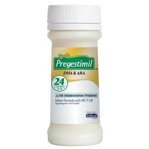 Enfamil Pregestimil DHA & ARA Infant Formula with MCT Oil Nursette Bottle, Ready-to-Use Liquid, 2 oz., 143401, 24 Calories - Pack of 6