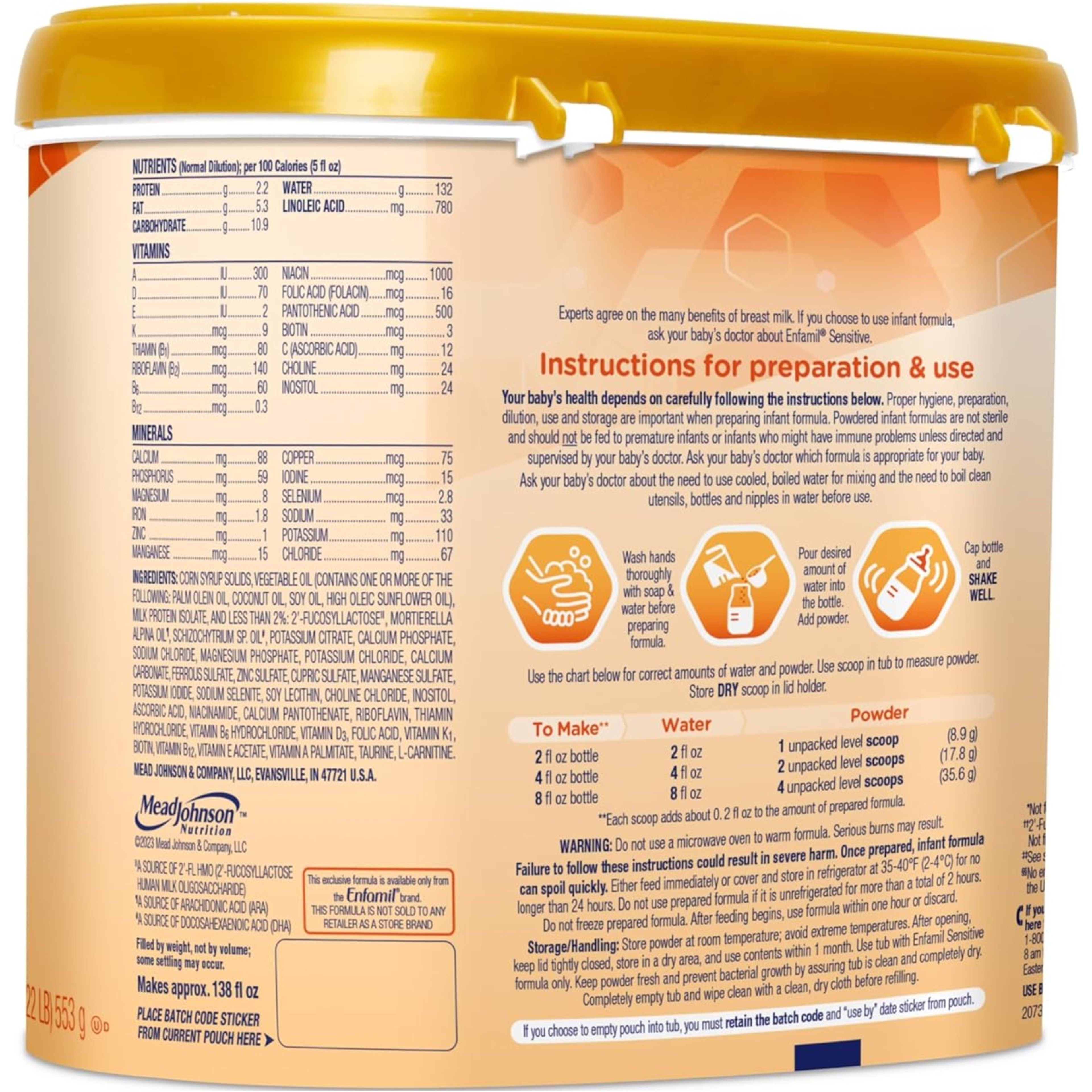 Enfamil Sensitive Infant Formula