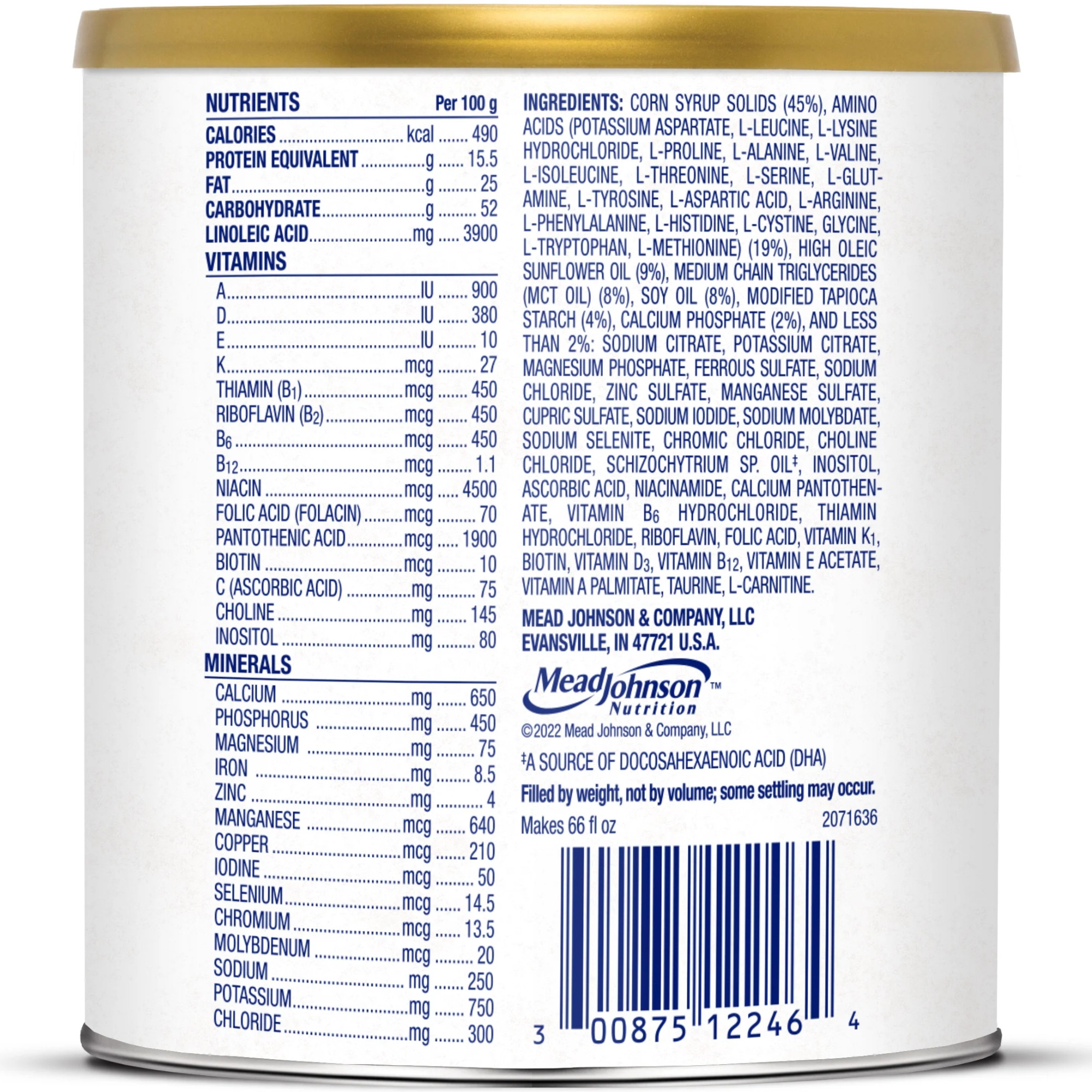 PurAmino Jr Medical Food Amino-Based Nutrition Powder, Unflavored