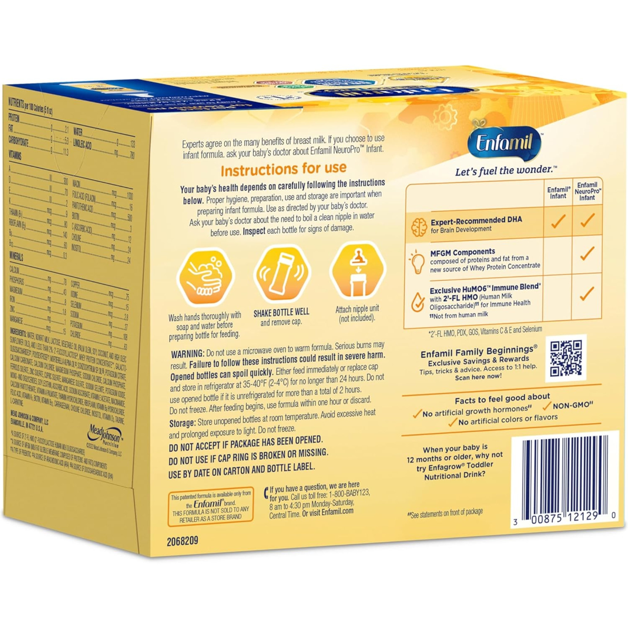 Enfamil NeuroPro Ready-To-Use Infant Formula, 2 oz.