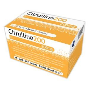 Vitaflo Citrulline 200 Amino Acid Supplement Powder, 200 mg, 4g Packets, 50281, Box of 30