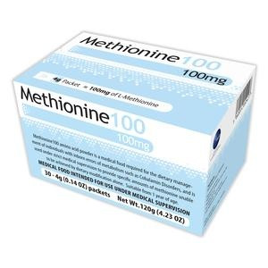 Vitaflo Methionine100 Amino Acid Supplement, 100 mg, 4g Packets, 55440, Box of 30