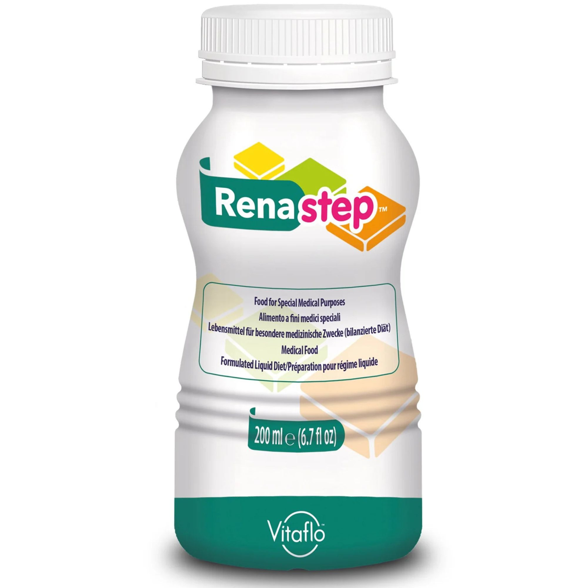 Vitaflo Renastep Pediatric Renal Oral Supplement/Tube Feeding Formula, Ready-to-Use Liquid, Vanilla, 6.7 oz., 24842, Box of 15
