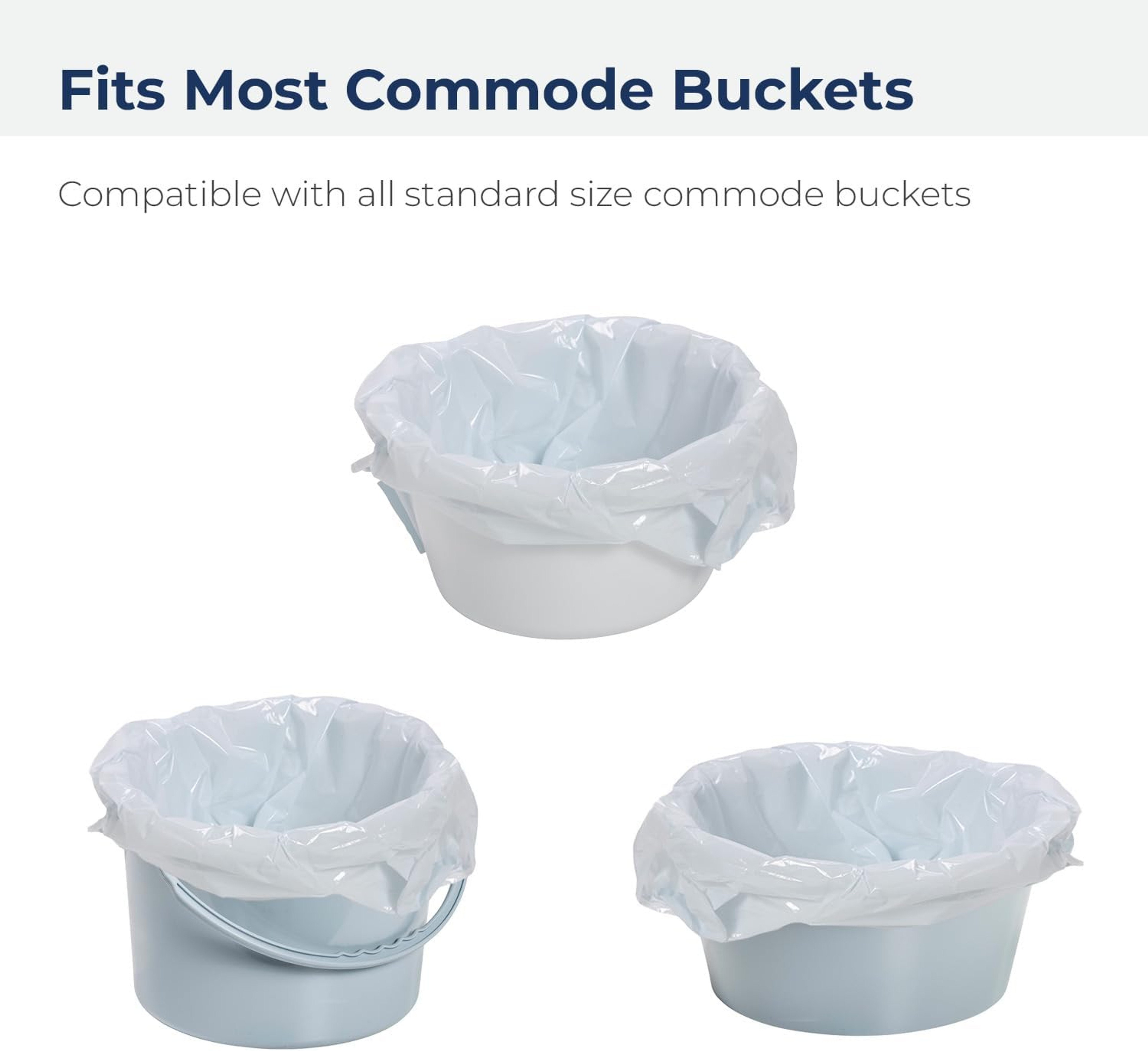 Drive Super Absorbent Commode Pail Liners