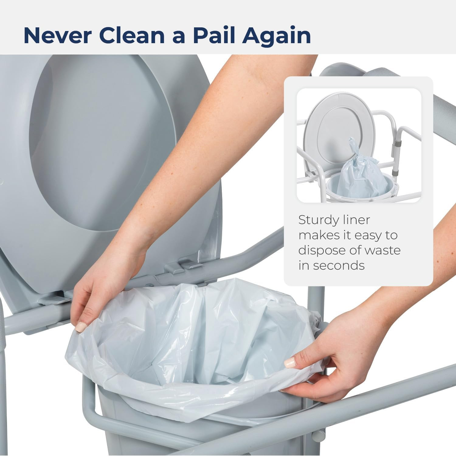 Drive Super Absorbent Commode Pail Liners