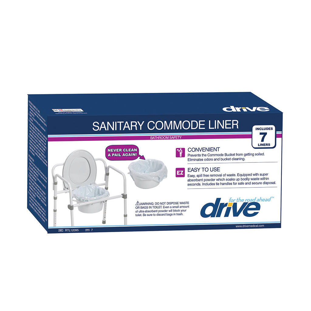 Drive Super Absorbent Commode Pail Liners