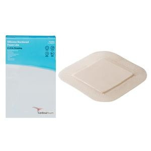 Cardinal Health Kendall Silicone Bordered Lite Foam Dressing, 6 X 6", BFM66LTE, Box of 10