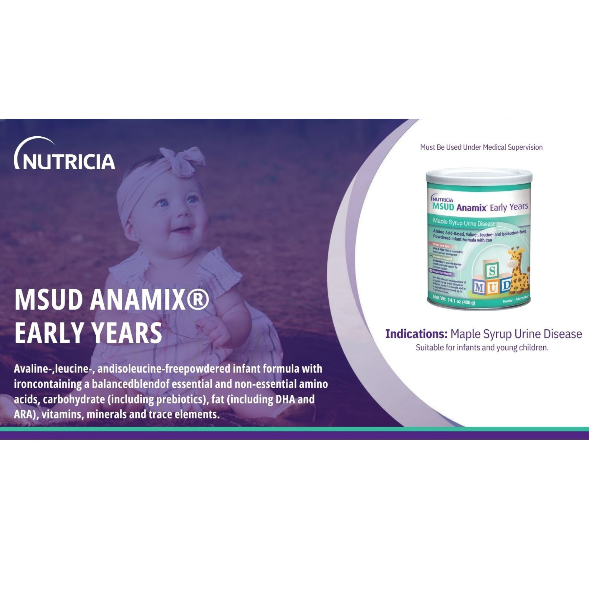 Nutricia MSUD Anamix Infant Powdered Formula, 400 g