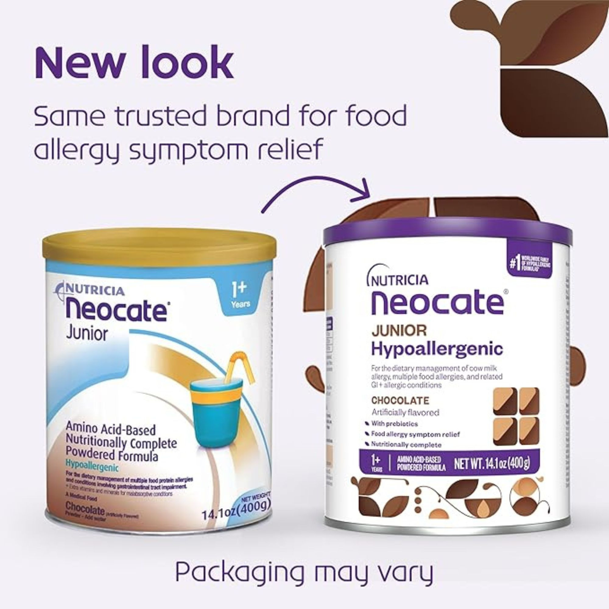 Nutricia Neocate Junior Amino-Acid Based Nutritionally Complete Powdered Formula, Chocolate, 14.1 oz., 133283, 1 Each