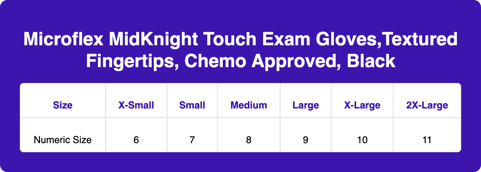 Microflex MidKnight Touch Exam Gloves,Textured Fingertips, Chemo Approved, Black, 93732100, X-Large - Case of 1000