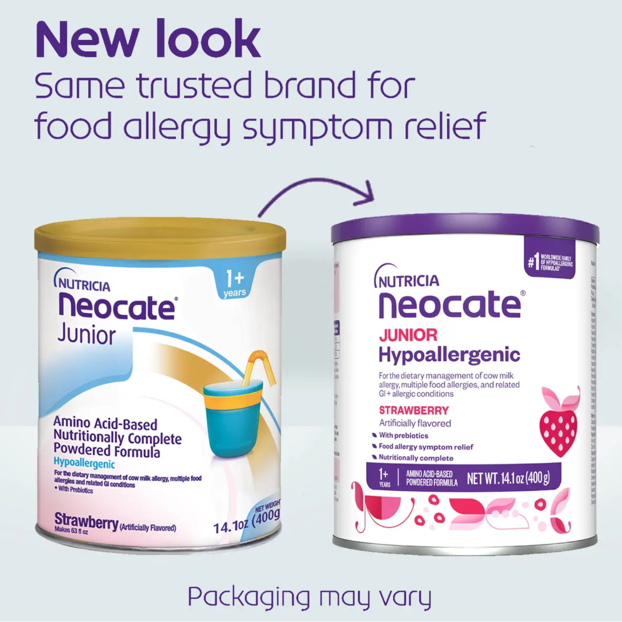 Nutricia Neocate Junior Amino-Acid Based Nutritonally Complete Powdered Formula, Strawberry, 14.1 oz., 133280, 1 Each