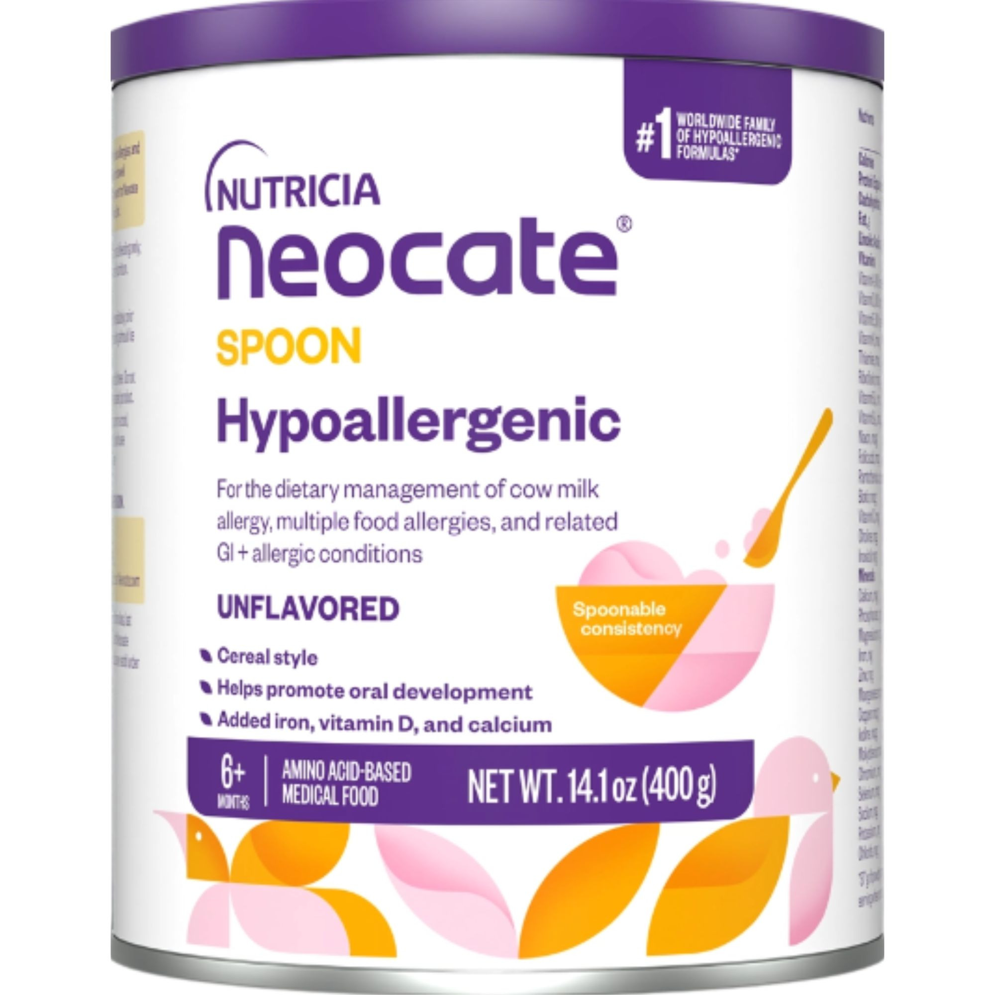 Nutricia Neocate Nutra Amino Acid Based Hypoallergenic Solid Food