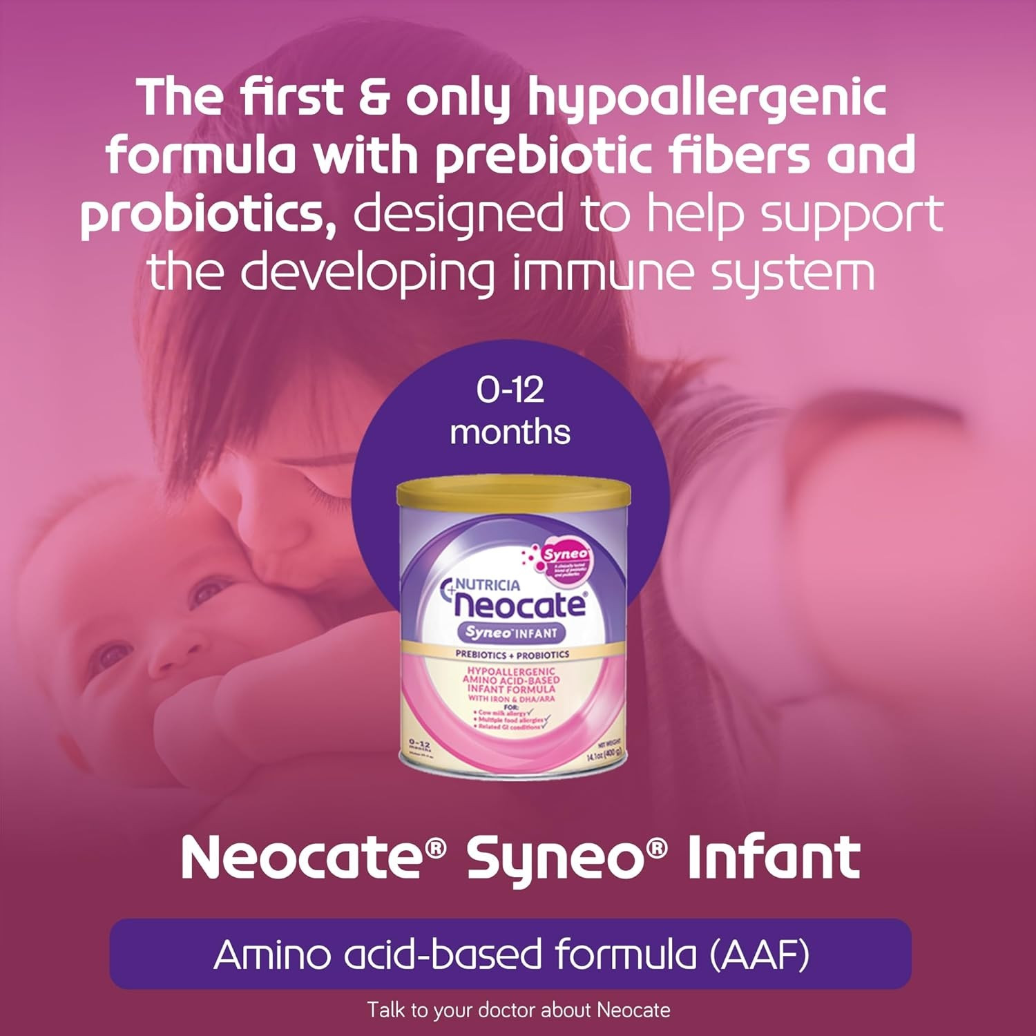 Nutricia Neocate Syneo Infant Hypoallergenic Amino Acid Based Infant Formula