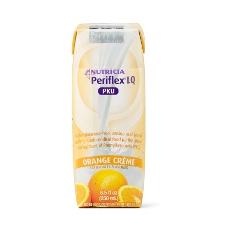 Nutricia Periflex LQ PKU Amino-Acid Based Oral Supplement, Ready-to-Use, Orange Crème, 5 oz., 113359, 1 Each