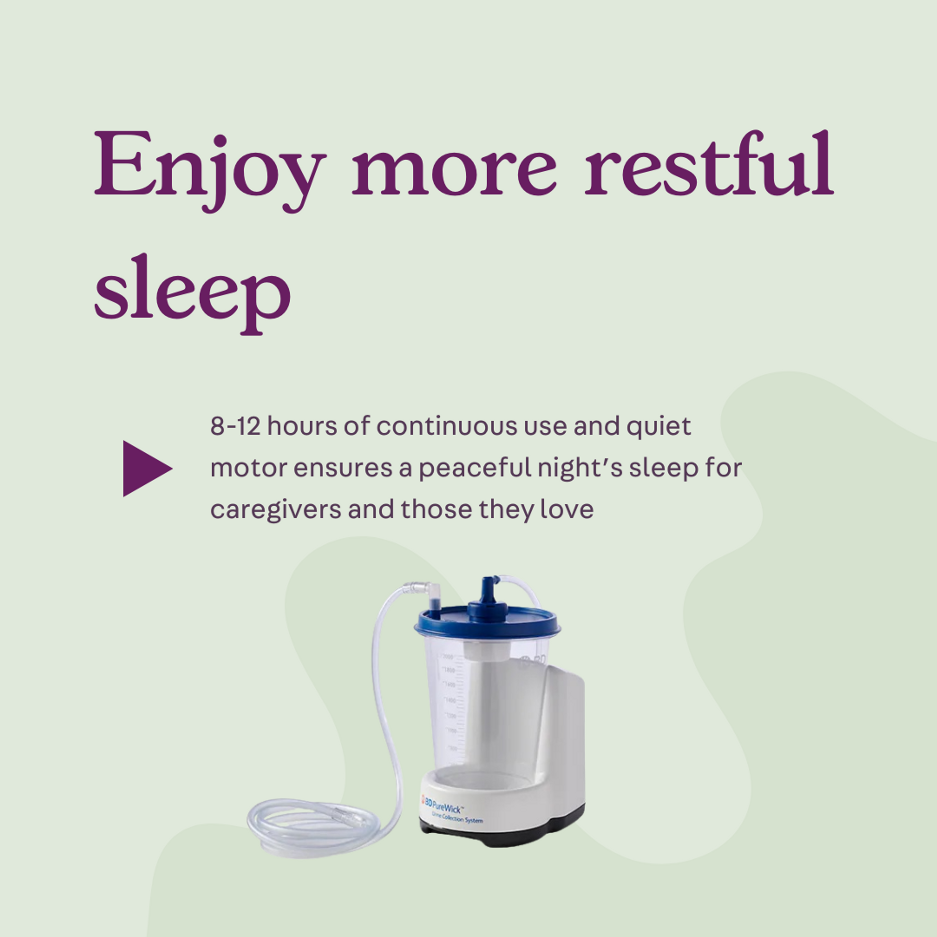 PureWick Urine Collection System with Battery