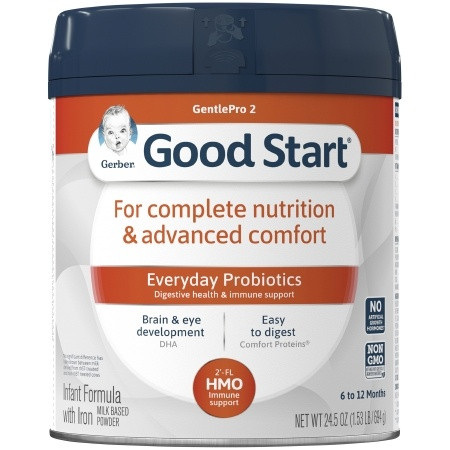 Gerber Good Start GentlePro 2 Infant Formula, Powder, 24.5 oz., 5000053588, 1 Each