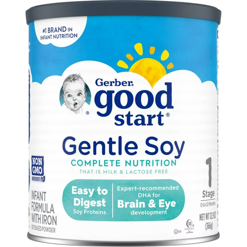 Gerber Good Start Soy 2 Soy-Based Infant Formula with Iron, Powder,  24 oz., 5000012586, 1 Each