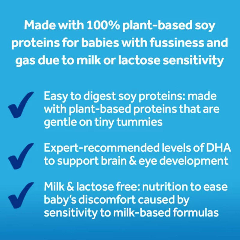 Gerber Good Start Soy 2 Soy-Based Infant Formula with Iron, Powder,  24 oz., 5000012586, Features