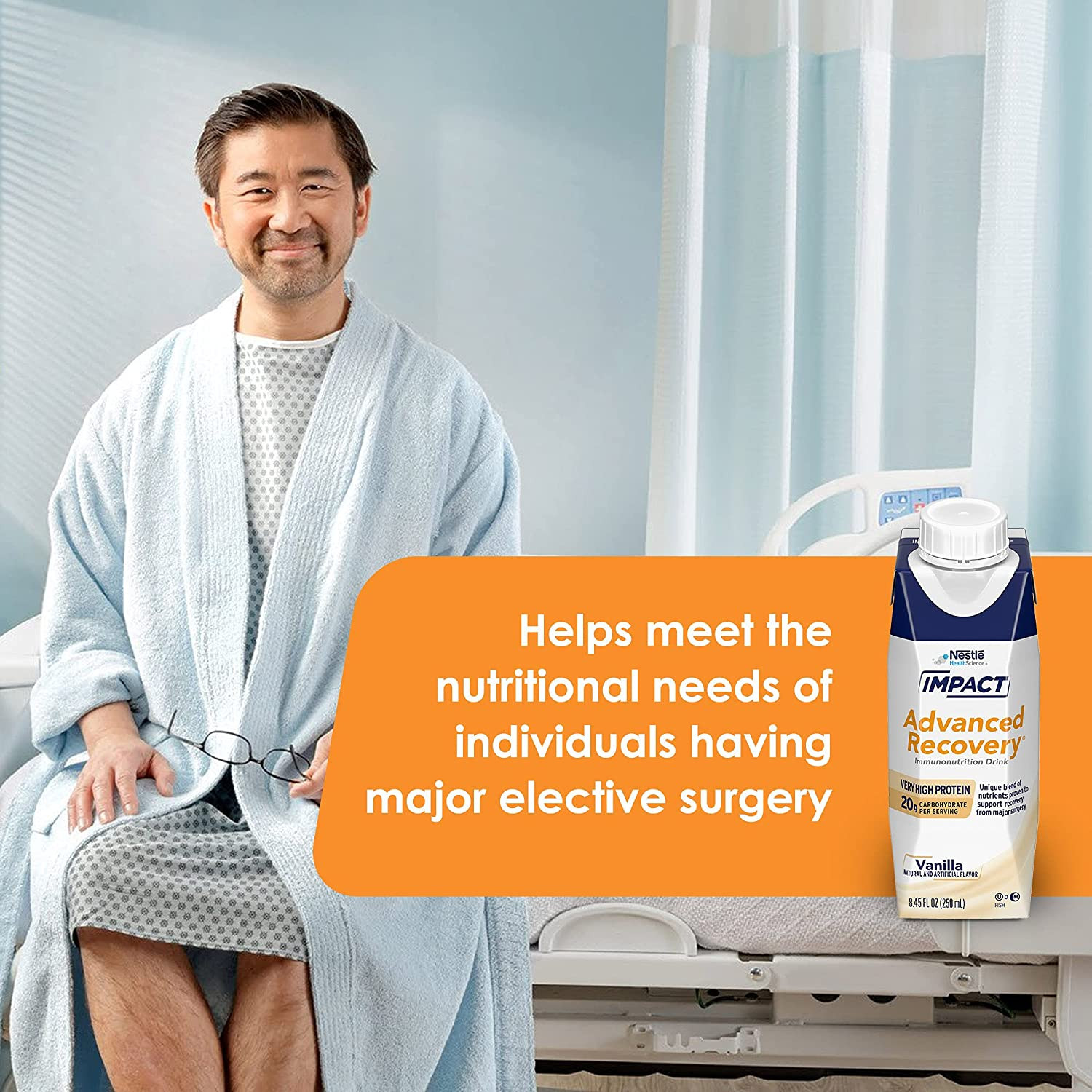 Nestle Impact Advanced Recovery Immunonutrition Drink, Vanilla