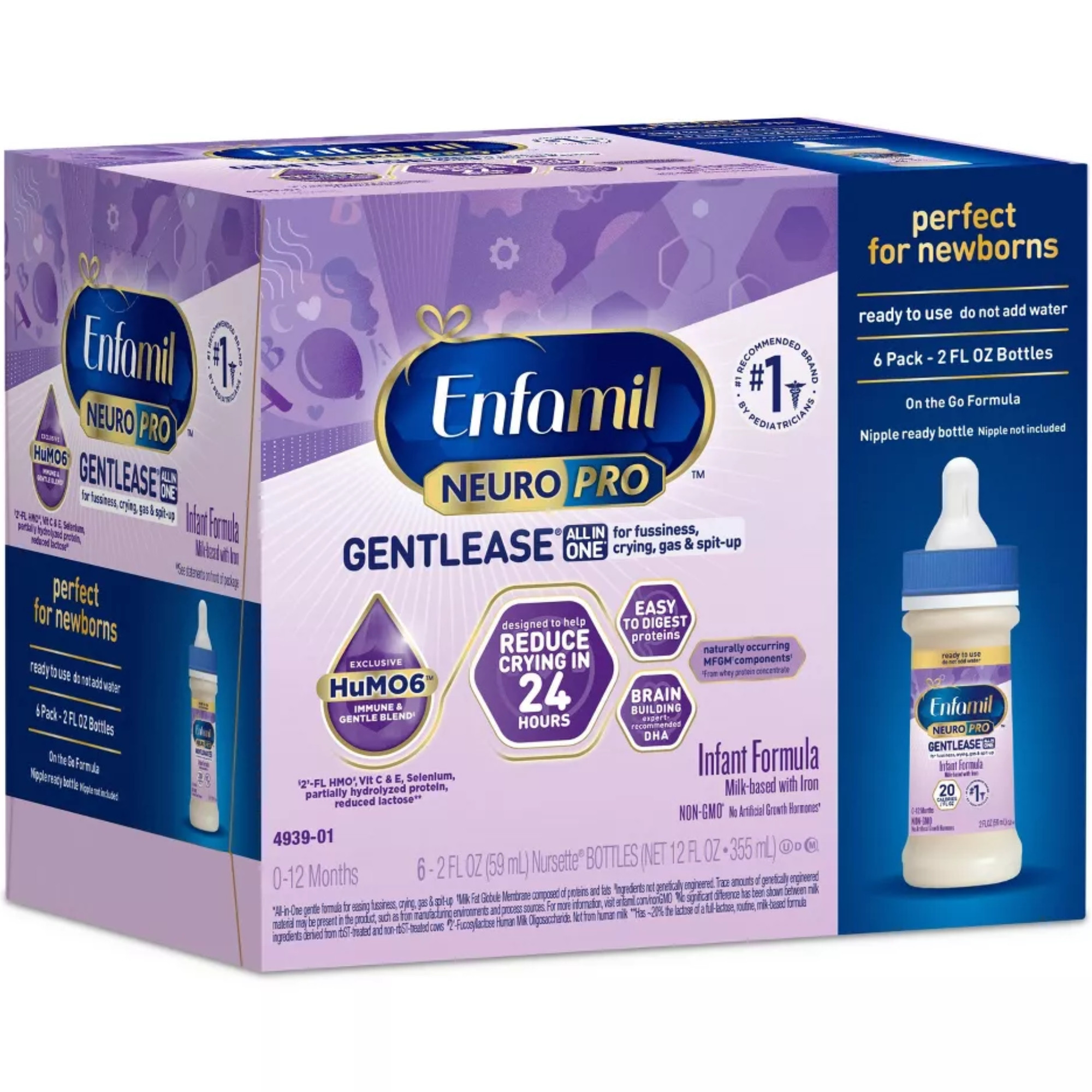 Enfamil NeuroPro Gentlease Ready-to-Use Infant Formula, 2 oz.