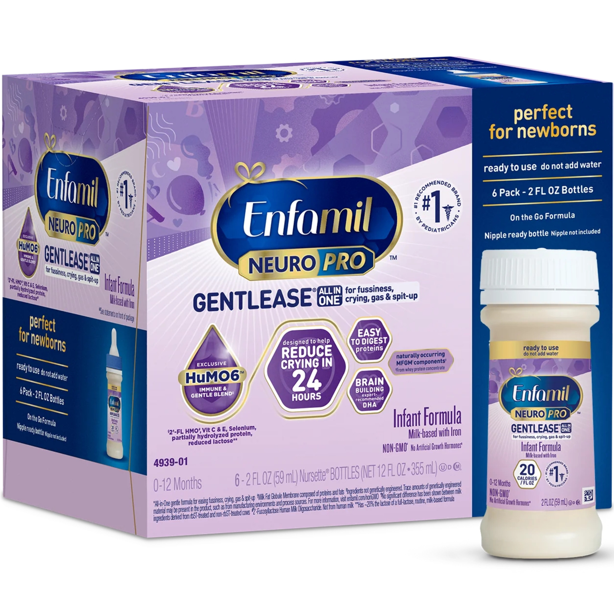 Enfamil NeuroPro Gentlease Ready-to-Use Infant Formula, 2 oz.
