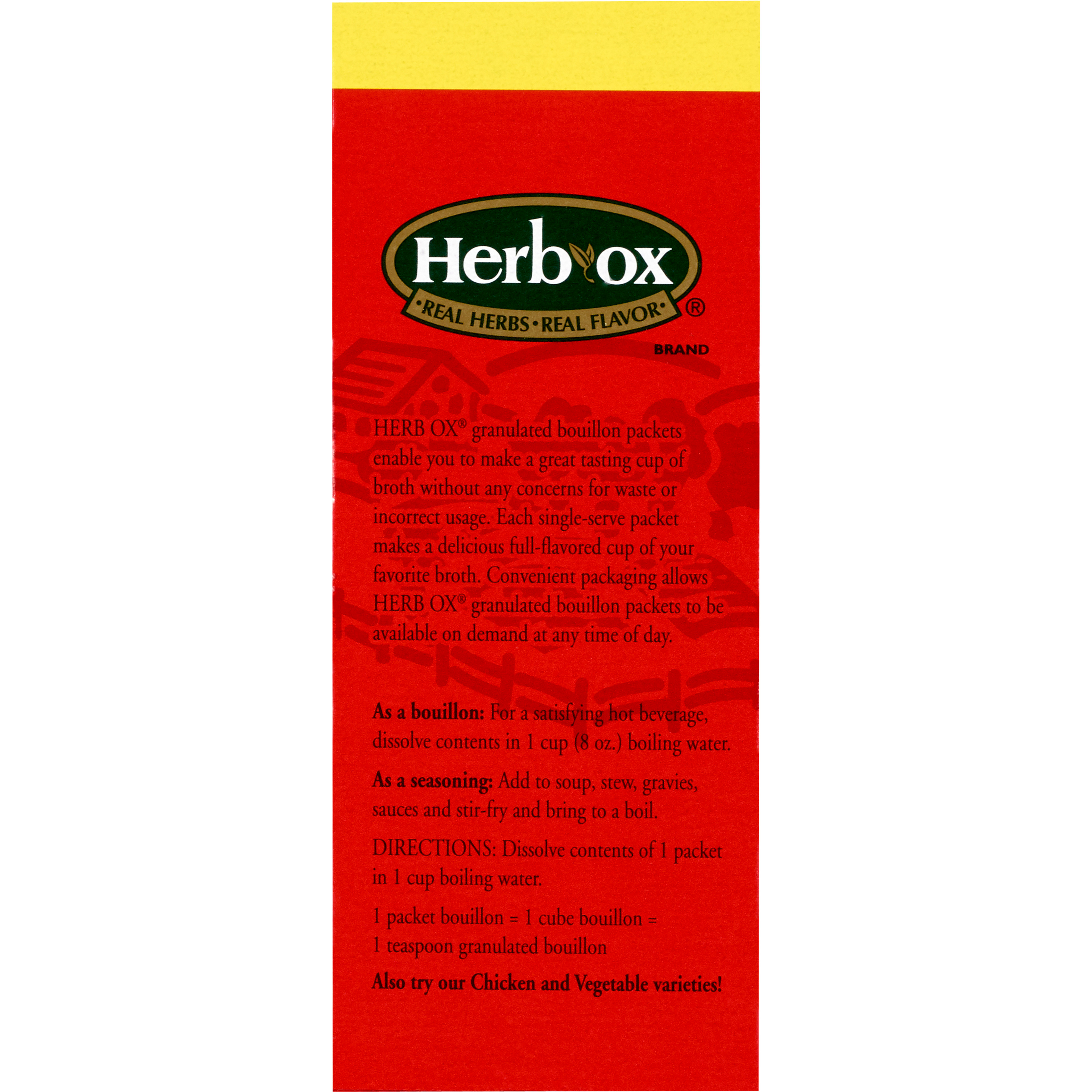 Herb-Ox Beef Flavor Bouillon Instant Broth, Sodium Free