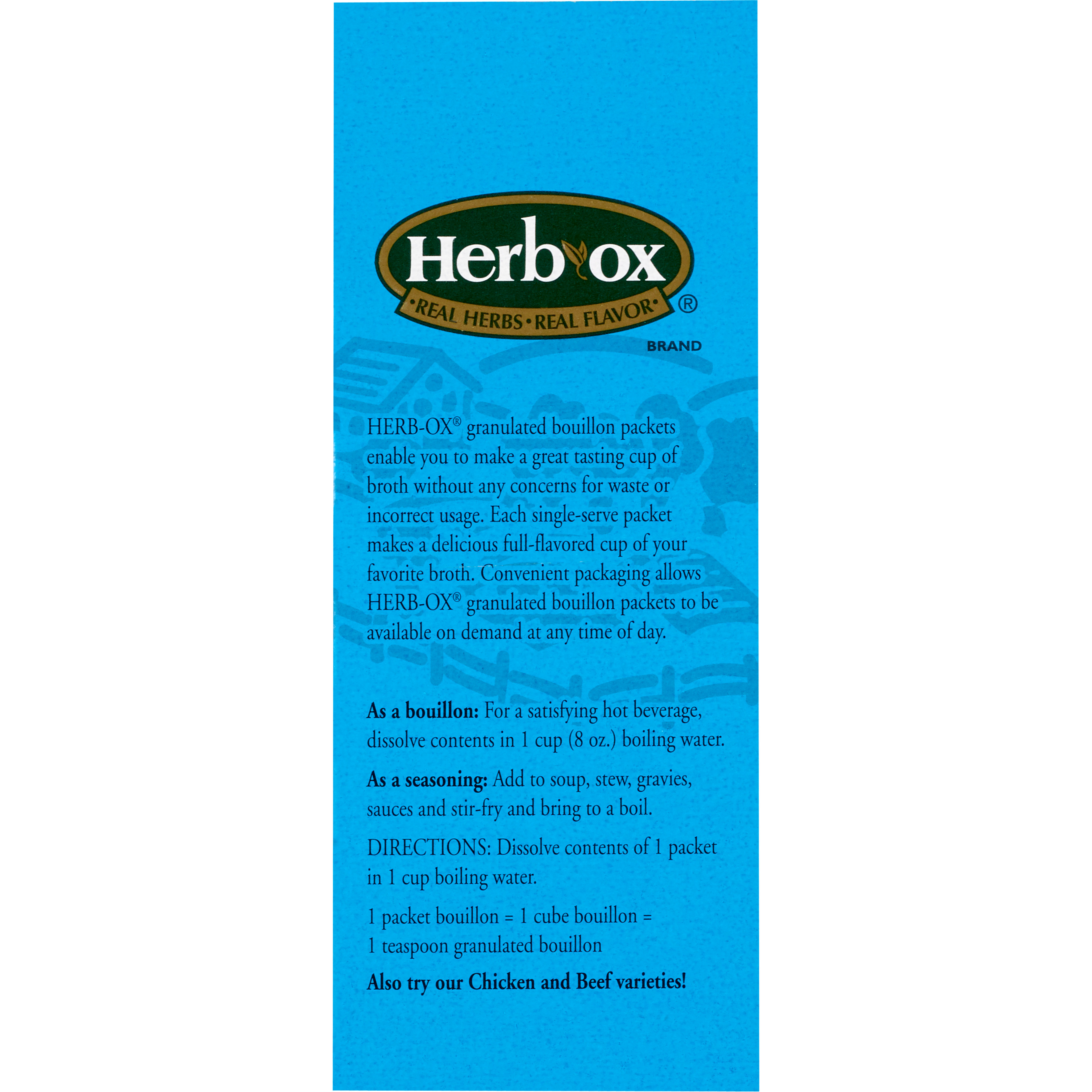 Herb-Ox Vegetable Flavor Bouillon Instant Broth