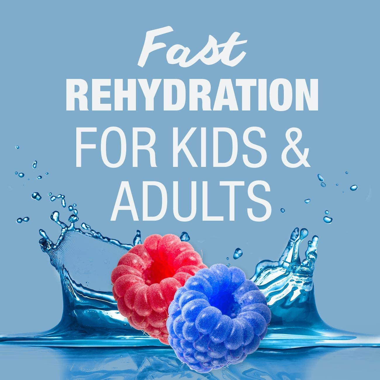 Pedialyte AdvancedCare Pediatric Oral Electrolyte Solution, Blue Raspberry, 33.8 oz., 63059, Case of 8