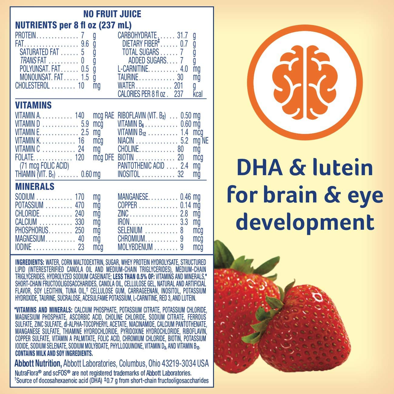 PediaSure Peptide 1.0 Peptide-Based Nutrition Oral Supplement & Tube Feeding Formula, Strawberry, 8 oz.