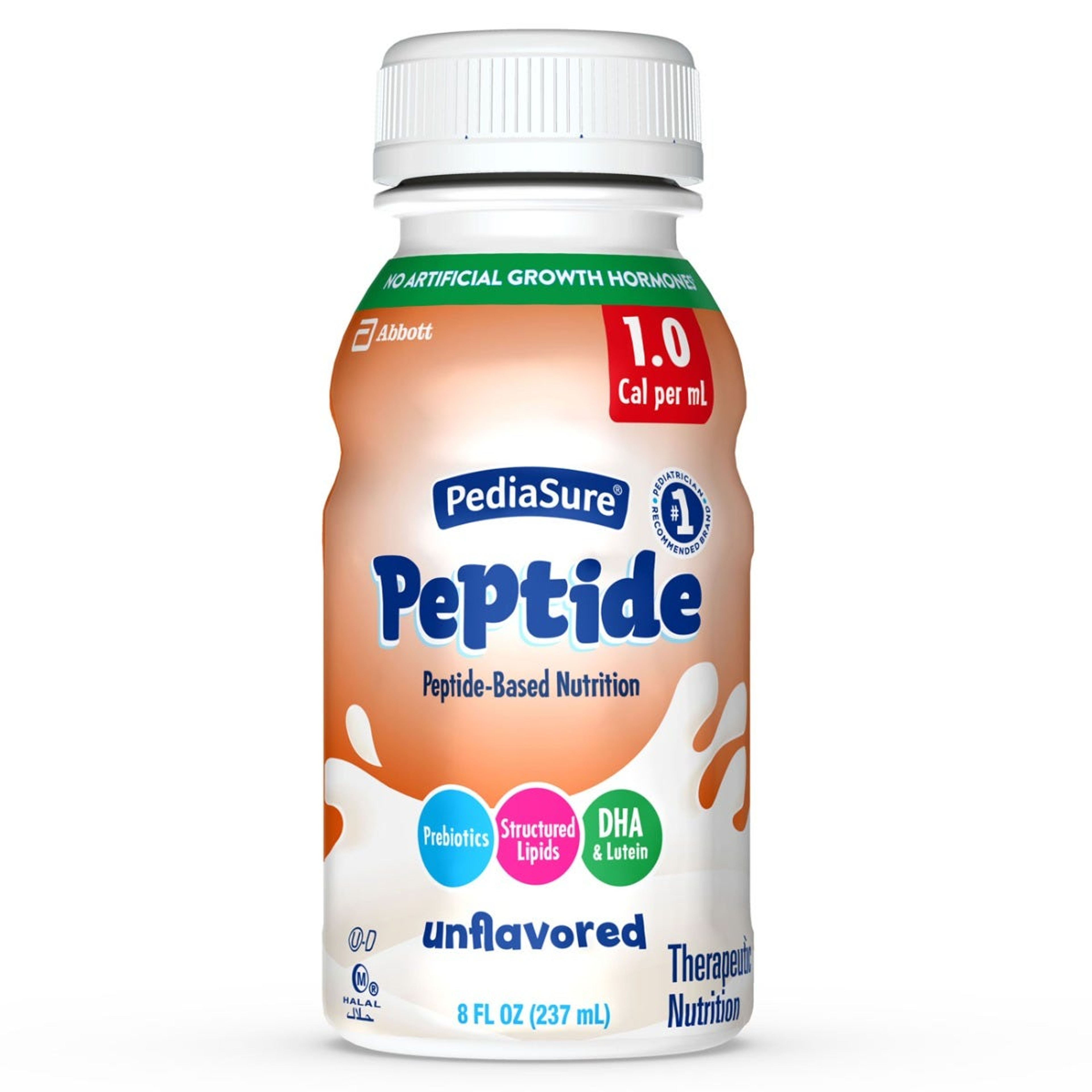 PediaSure Peptide 1.0 Peptide-Based Nutrition Oral Supplement & Tube Feeding Formula, Unflavored, 8 oz.