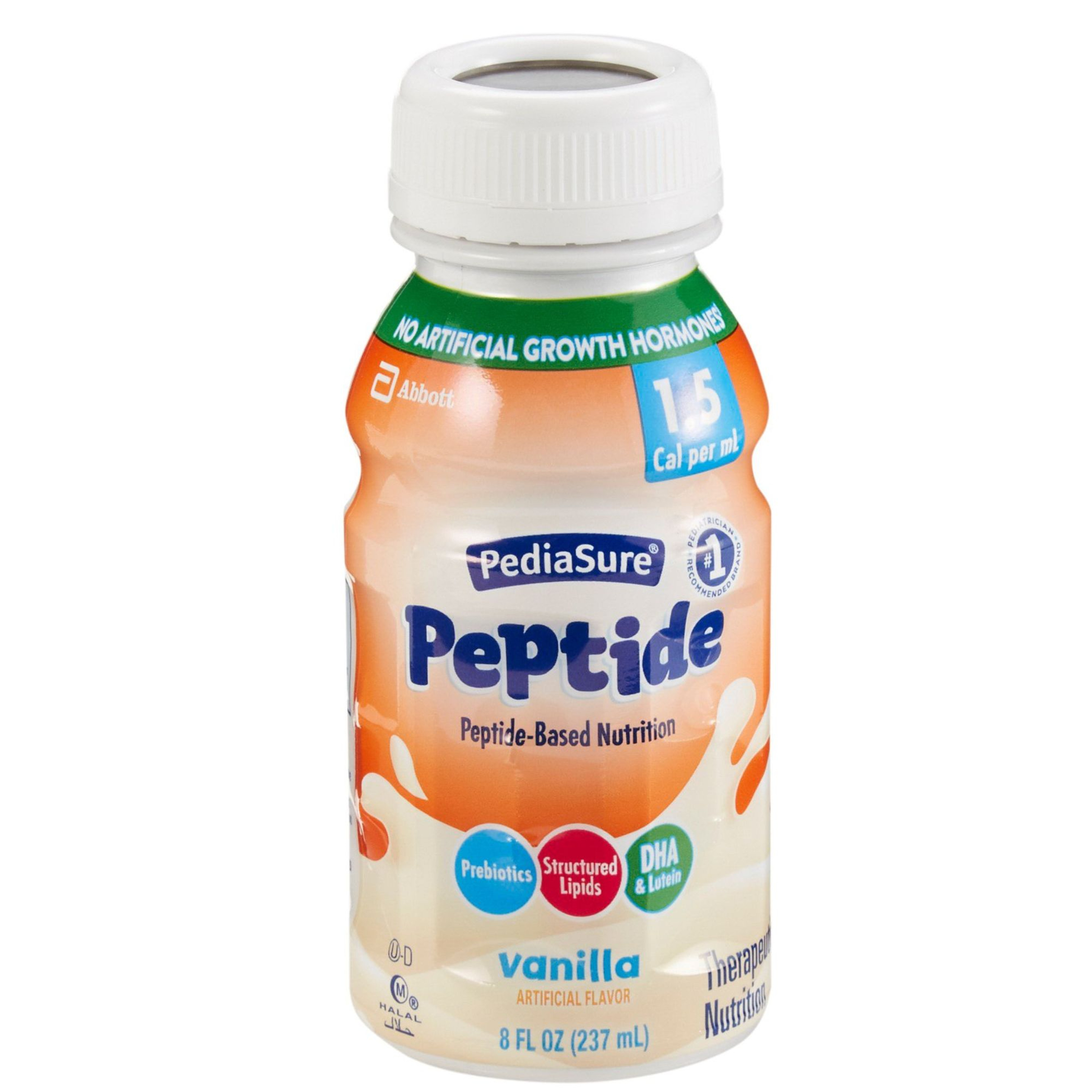 PediaSure Peptide 1.5 Peptide-Based Nutrition Oral Supplement & Tube Feeding Formula, Vanilla, 8 oz., 67417, 1 Each