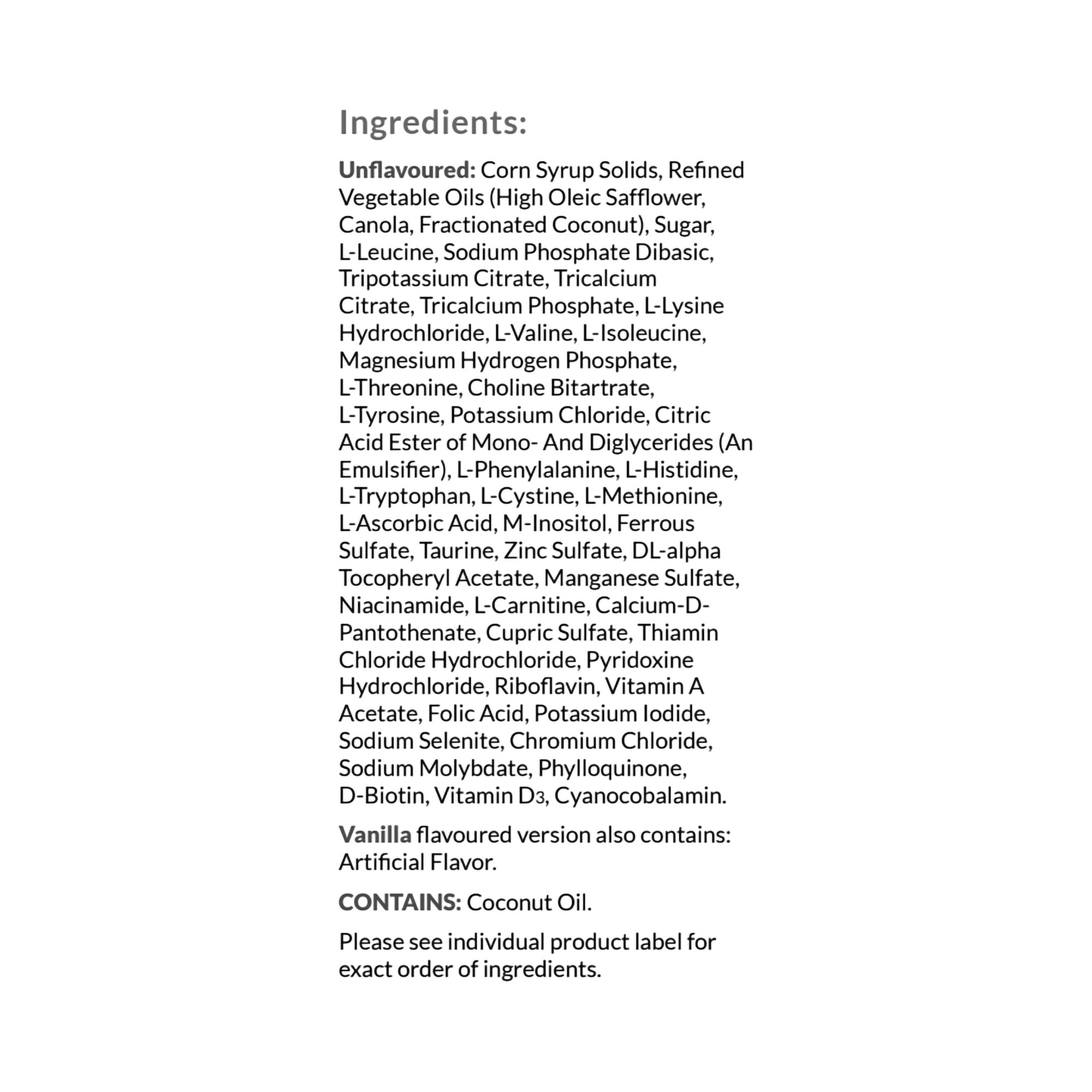 Nutricia UCD Anamix Junior Oral Supplement, Unflavored, 14 oz., 59292, 1 Each