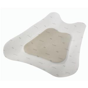 Coloplast Biatain Ag Adhesive Foam Antimicrobial Dressing with Silver & Hydrocolloid Border, Sacral, Sterile, 9 X 9", 9641, Box of 5