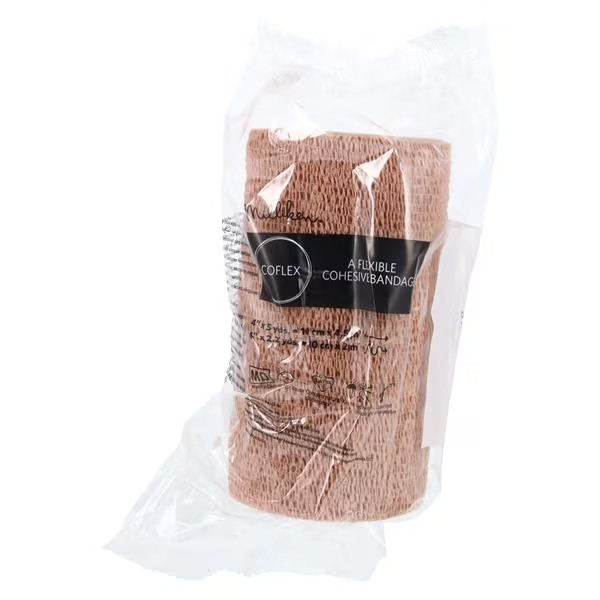 CoFlex Compression Bandage, Tan, 4" x 5 yds.
