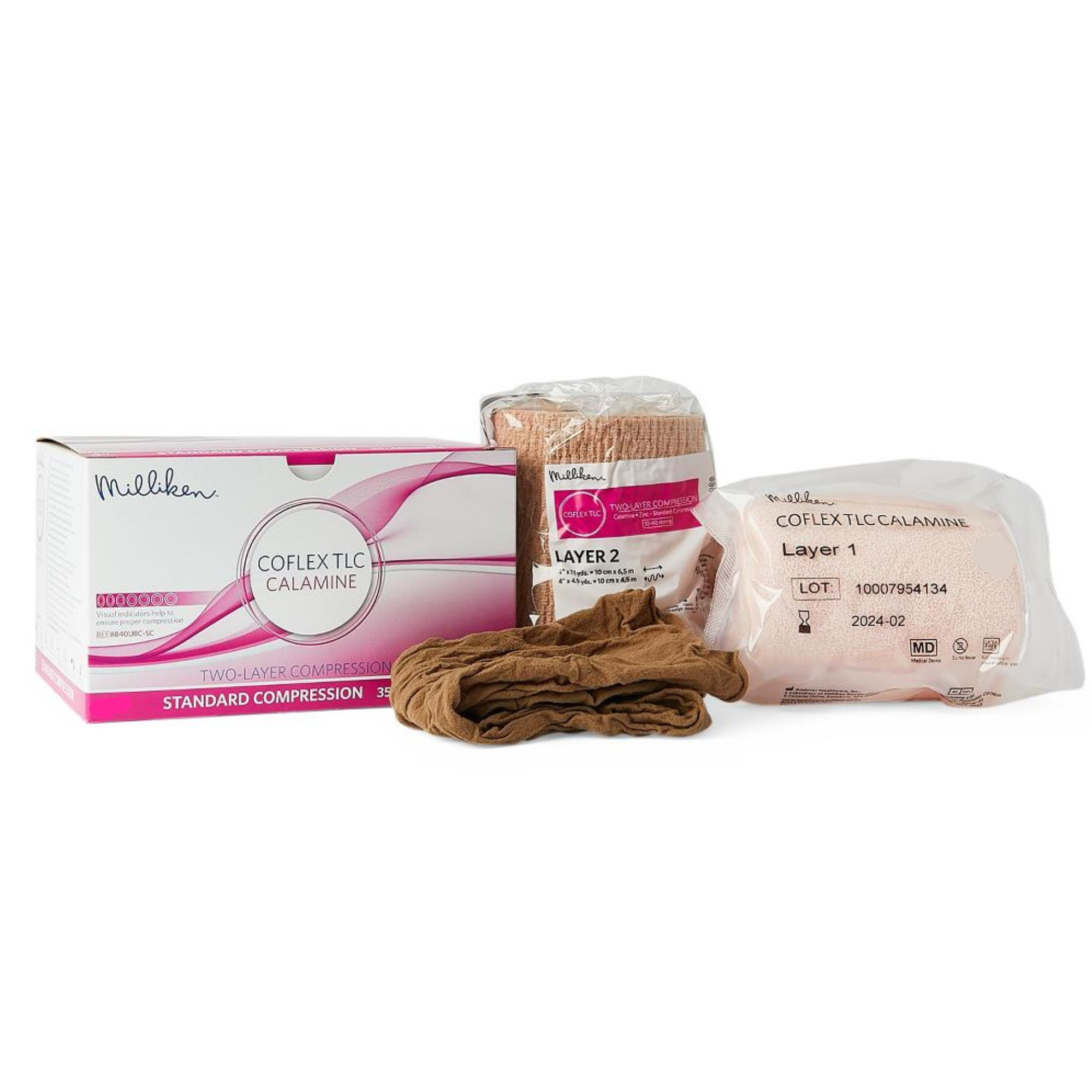 CoFlex TLC Calamine Standard Compression Bandage, 3", 8830UBZ-SC, Case of 16