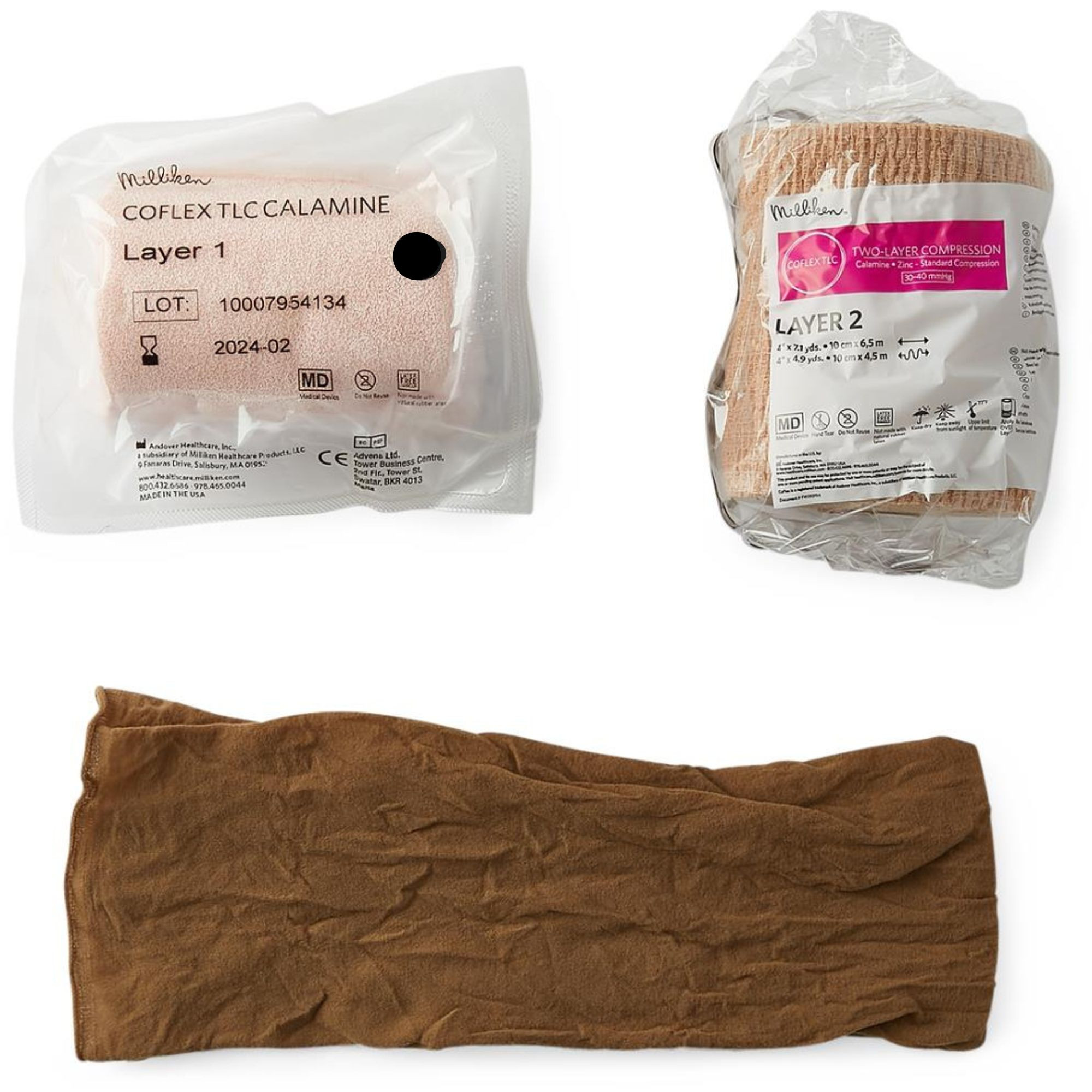 CoFlex TLC Calamine Standard Compression Bandage, 3", 8830UBZ-SC, Case of 16