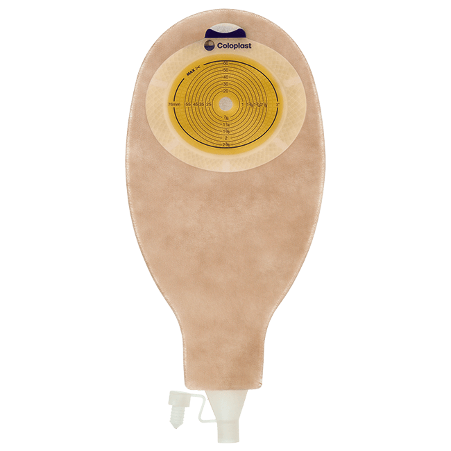 Coloplast SenSura 1-Piece Ostomy Bag with Soft Outlet & Window, Drainable, Cut-to-fit, 12.5", 3/8-3" Stoma, 19001, Box of 5