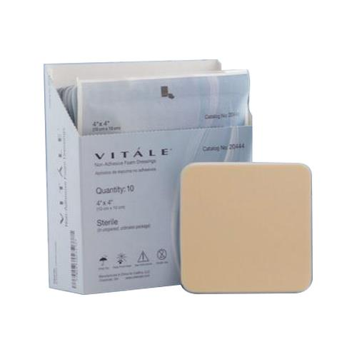 CellEra Vitale Adhesive Foam Dressing, 4" X 4", 20344, Box of 10