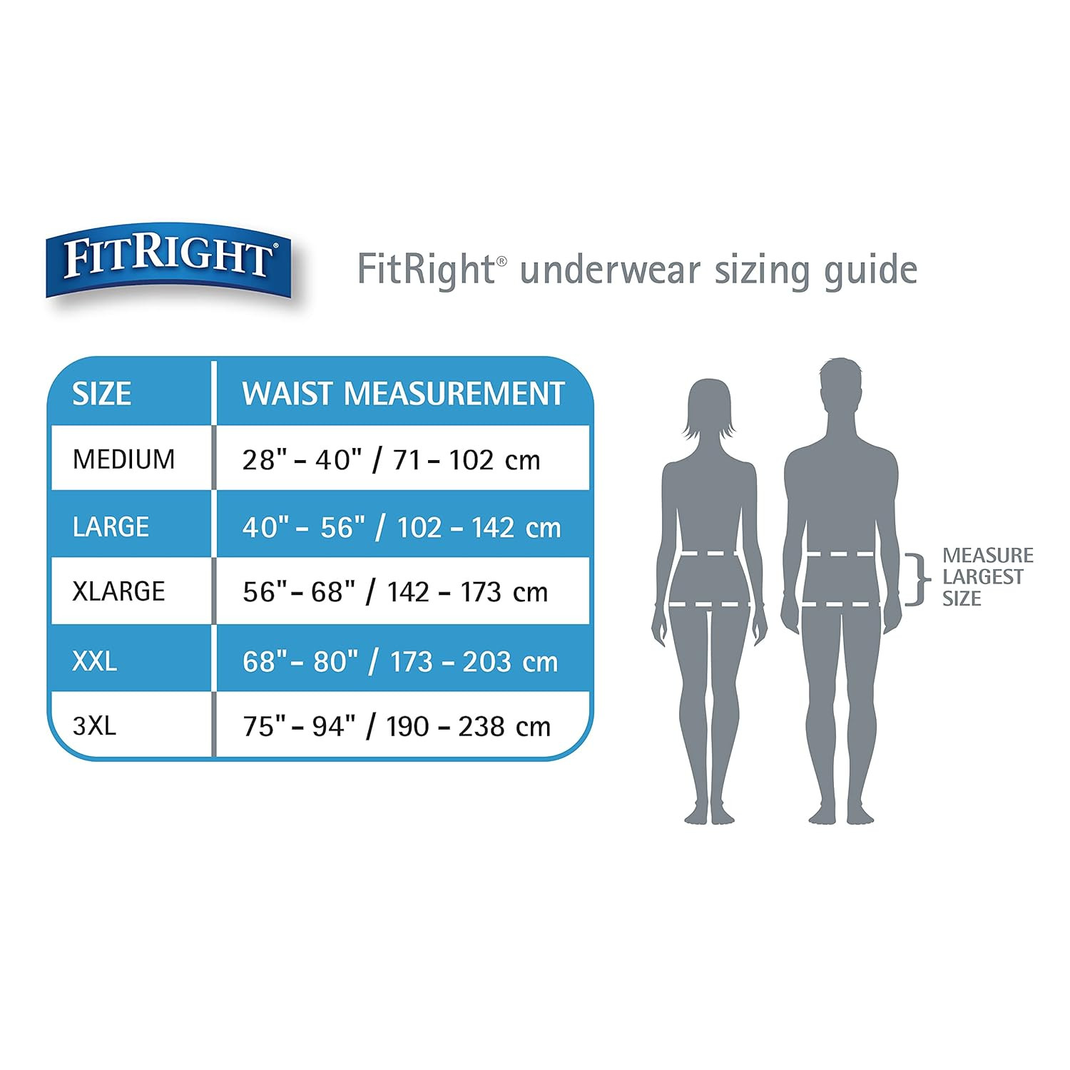 FitRight Ultra Adult Incontinence Underwear, Heavy Absorbency