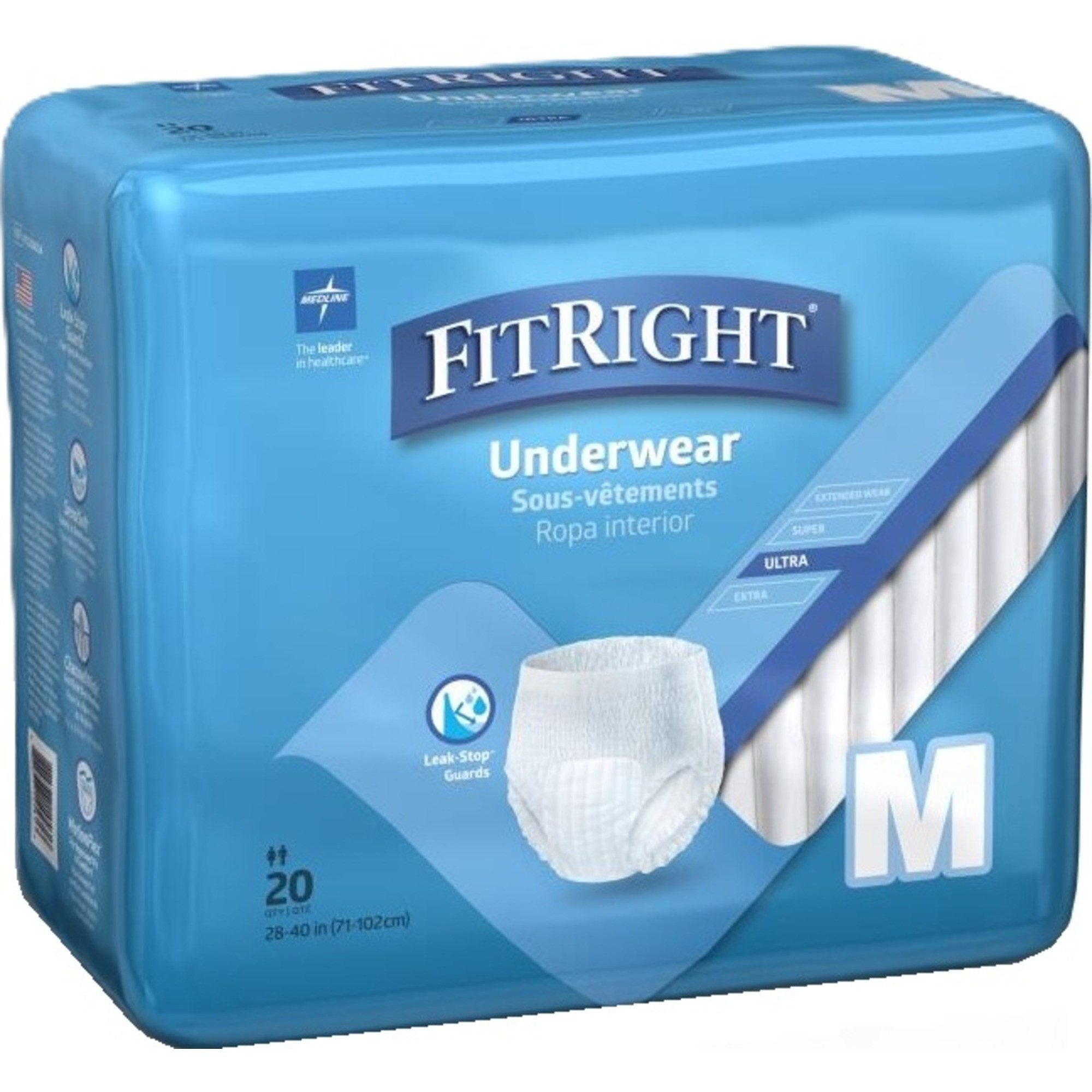 FitRight Ultra Adult Incontinence Underwear, Heavy Absorbency
